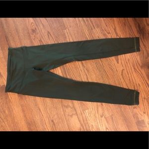 Lululemon Wunder Under leggings Dark Green Size 4